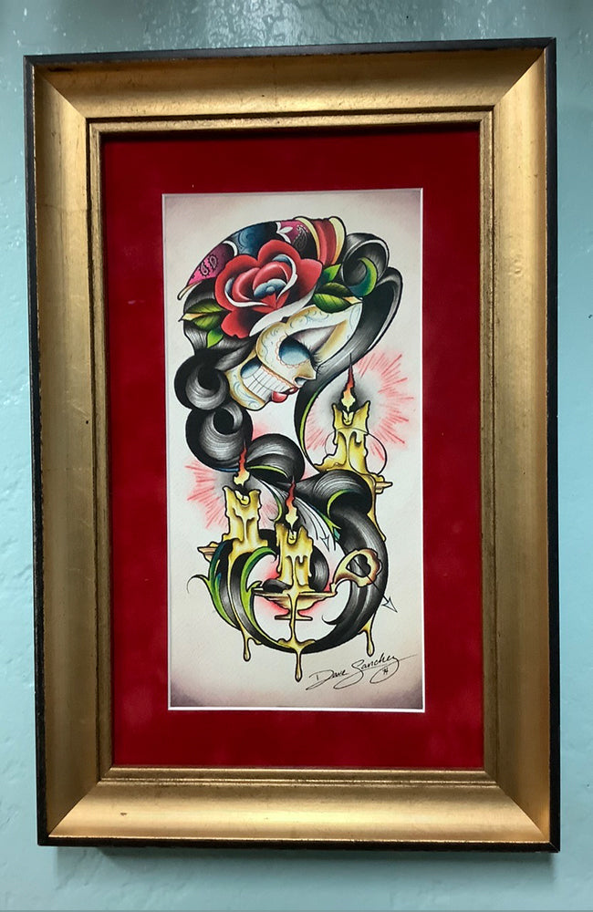 GYPSY ROSE original painting – DAVE SANCHEZ TATTOO