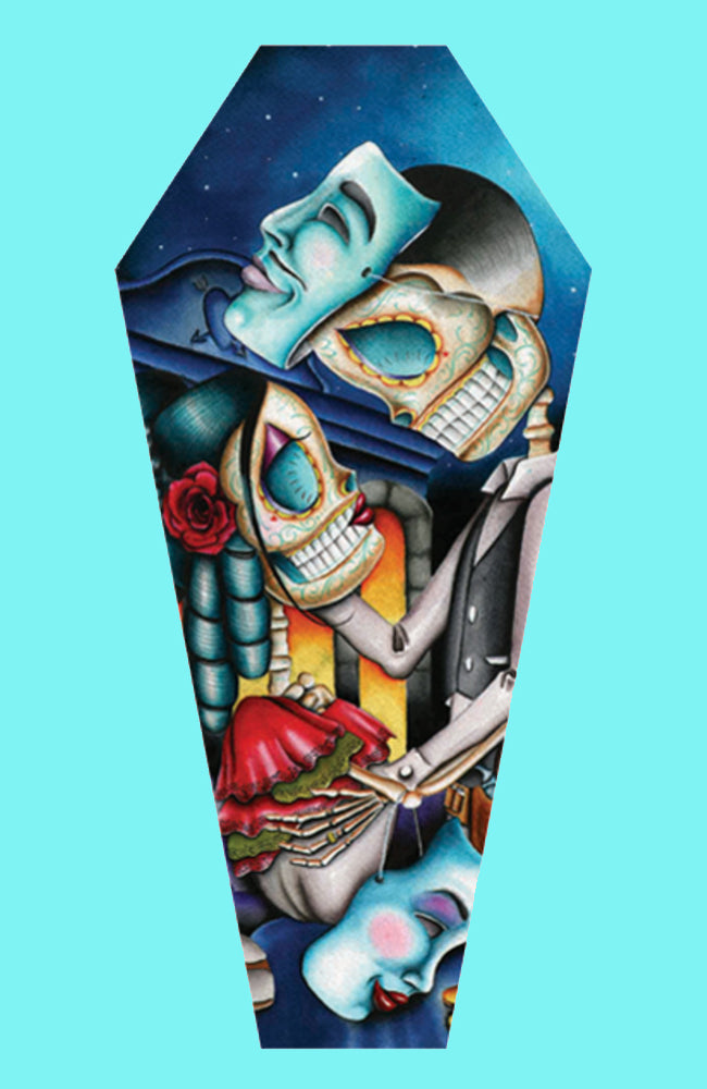 Masquerade Coffin Canvas Print