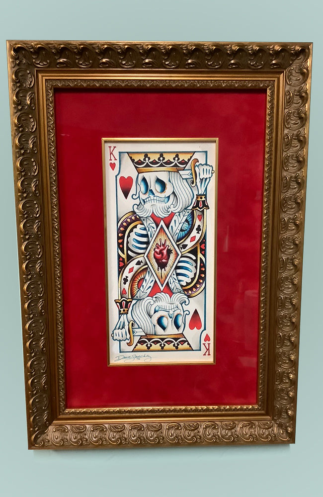 Suicide King Framed Original Art